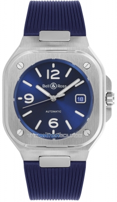 Buy this new Bell & Ross BR 05 Automatic 40mm BR05A-BLU-ST/SRB mens watch for the discount price of £3,403.00. UK Retailer.